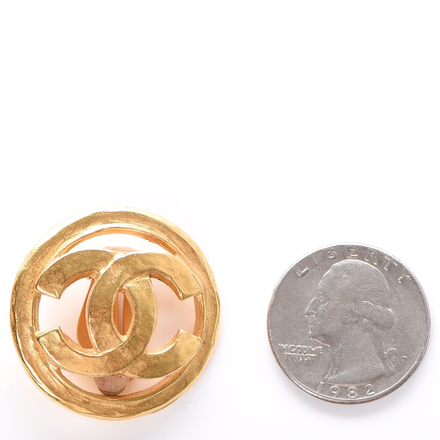 CC Clip On Earrings Gold