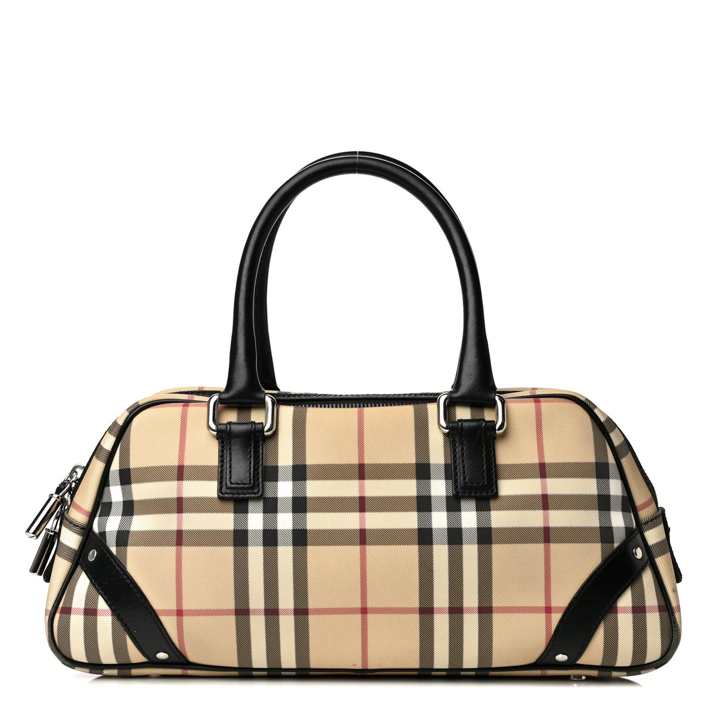 House Check Studded Bowler Black