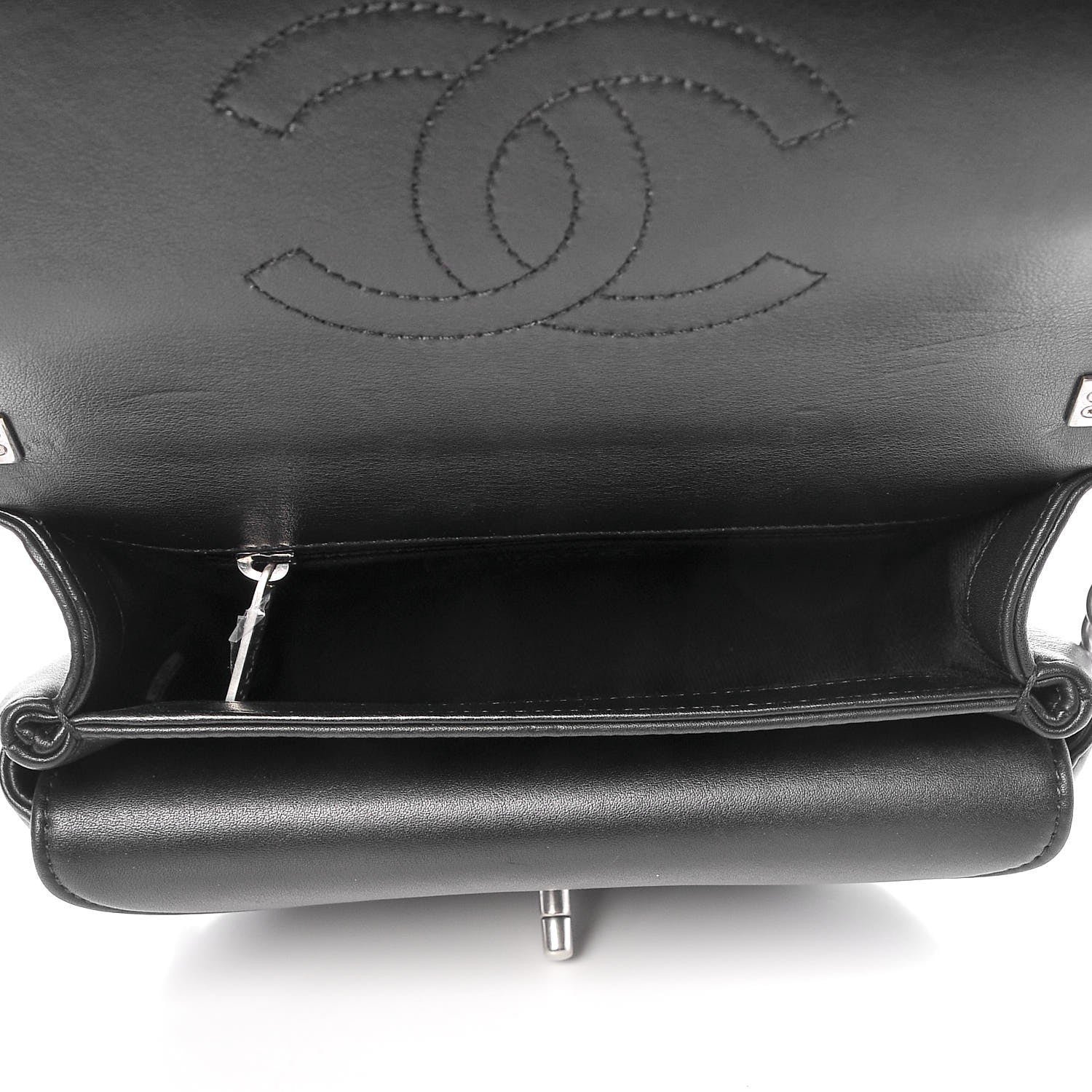 Chanel Calfskin Coco Eyelets Small Flap Bag Black 5 of 8