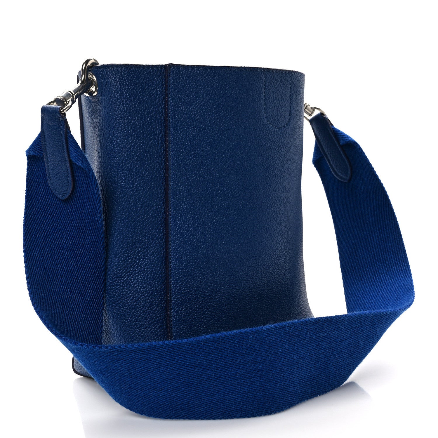 Celine Soft Grained Calfskin Small Sangle Bucket Bag Blue 2 of 11