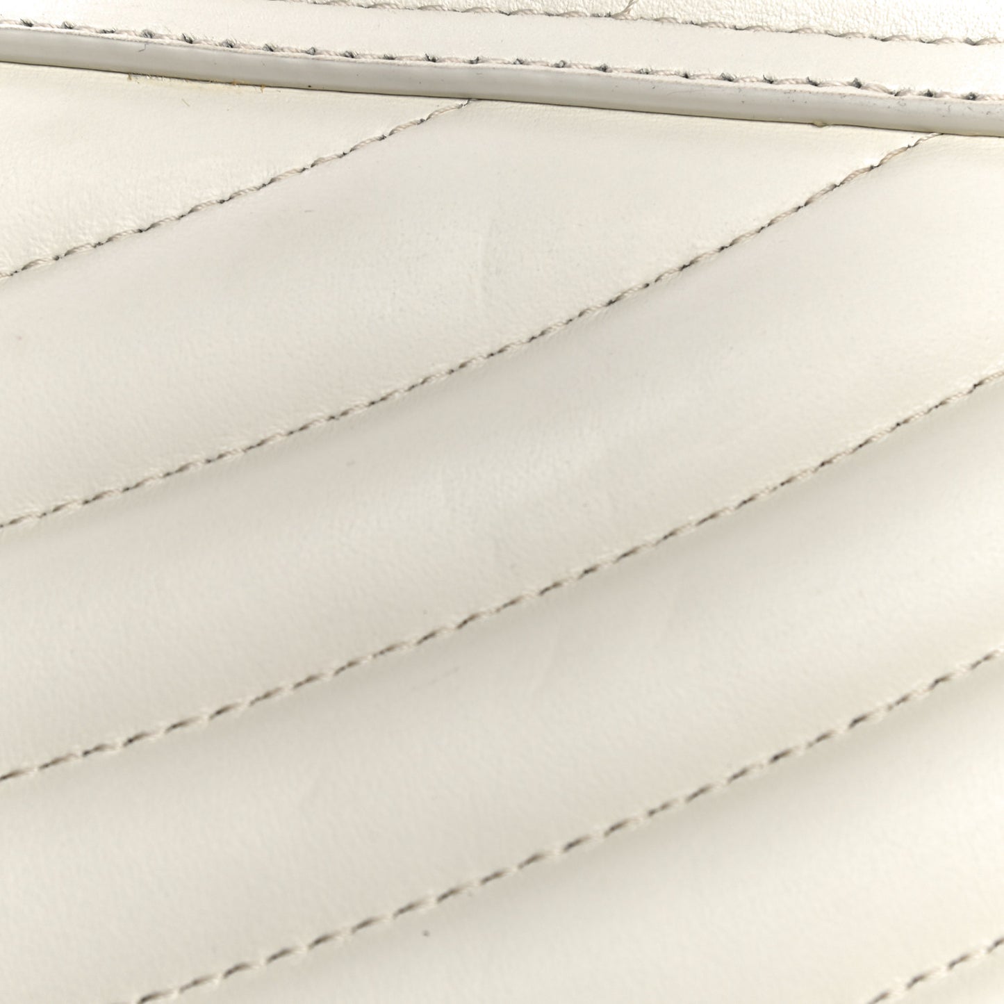 Calfskin Quilted Drew Bijou Shoulder Bag Natural White