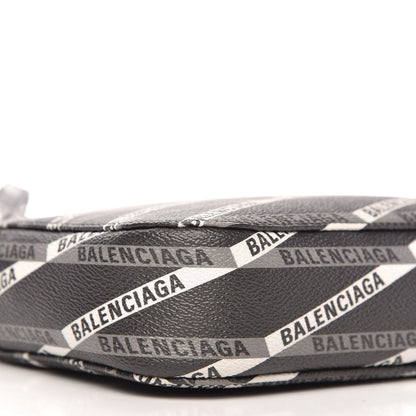 Balenciaga Coated Canvas Losange Monogram S Camera Bag Black Grey 6 of 10