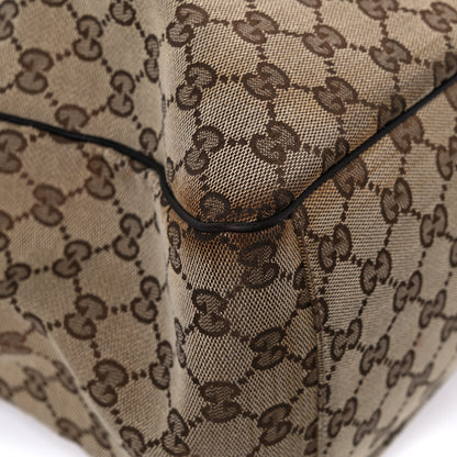 Gucci Monogram Large Positano Tote Brown 18 of 21