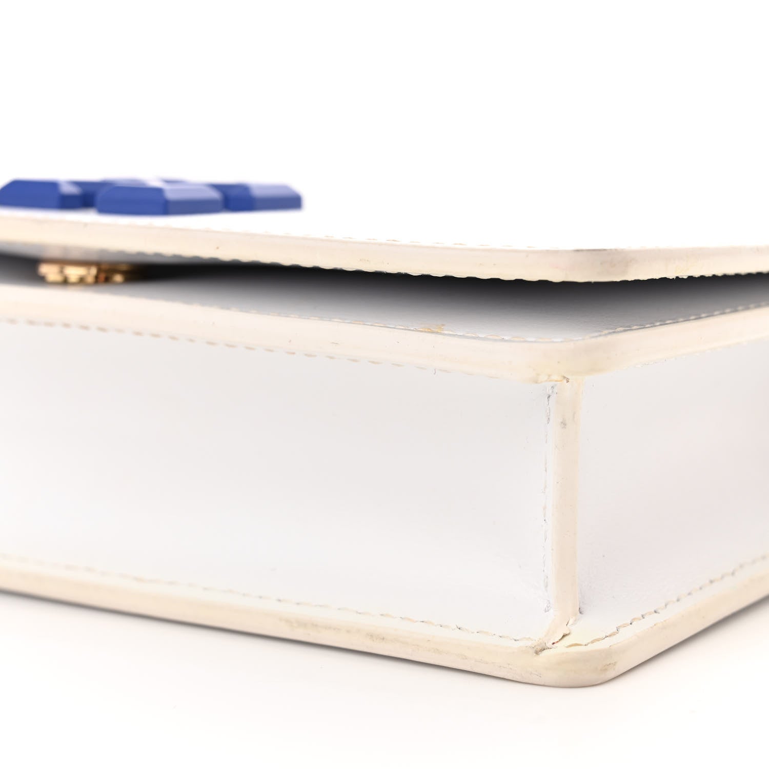 Off-White Calfskin Jitney 0.5 Shoulder Bag White 9 of 12