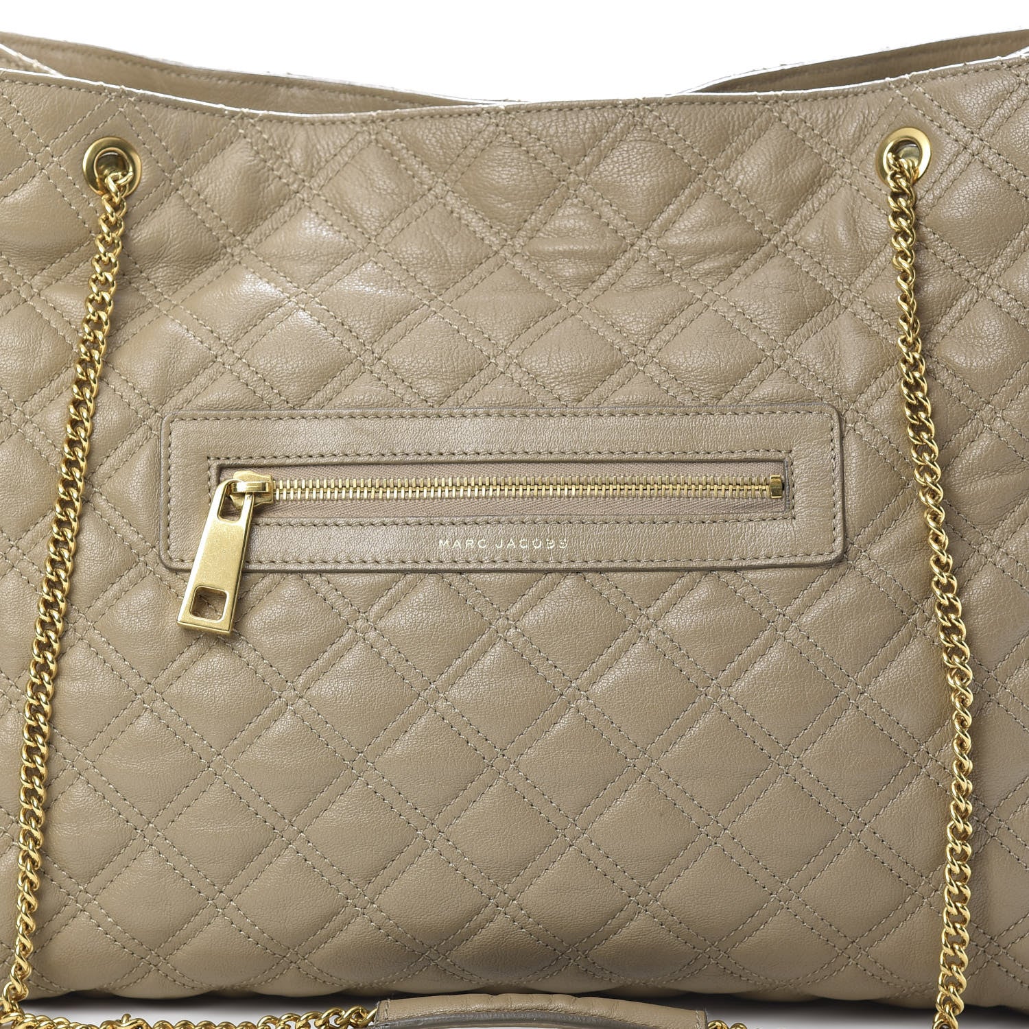 Marc Jacobs Calfskin Quilted Julie Tote Clay 7 of 9