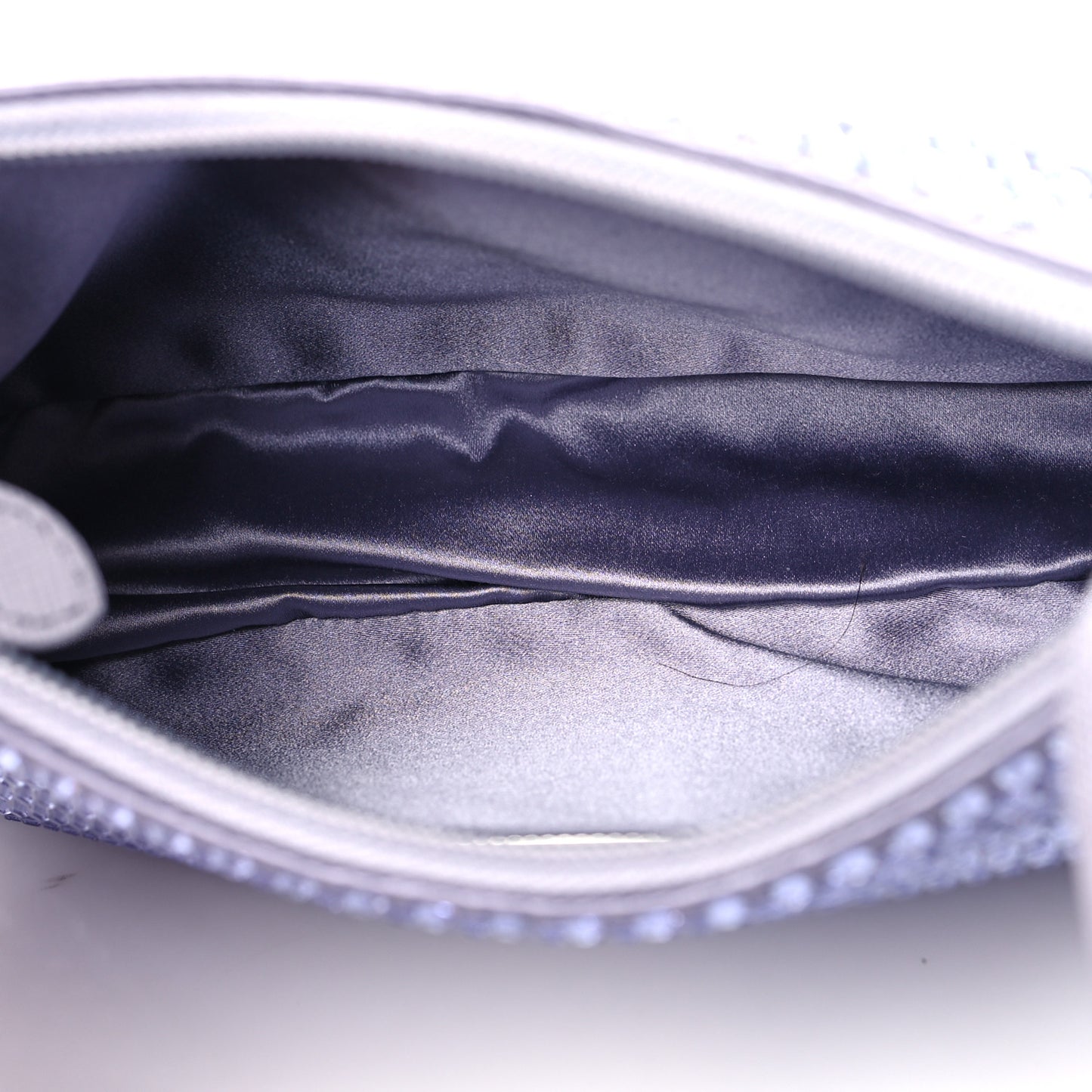 Satin Crystal Mini Re-Edition 2000 Bag Glicine