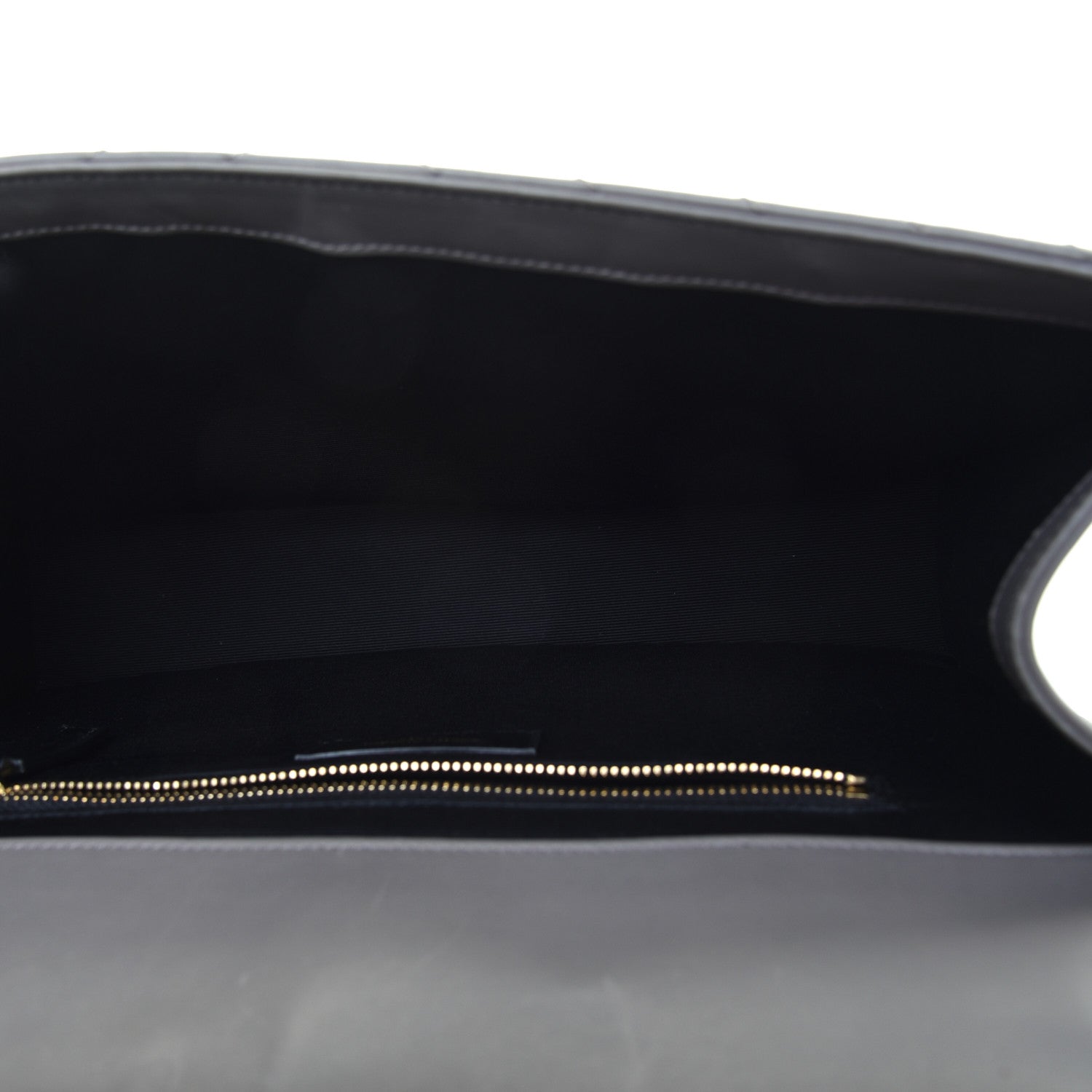 Saint Laurent Grain De Poudre Matelasse Chevron Large Monogram Satchel Earth 5 of 8