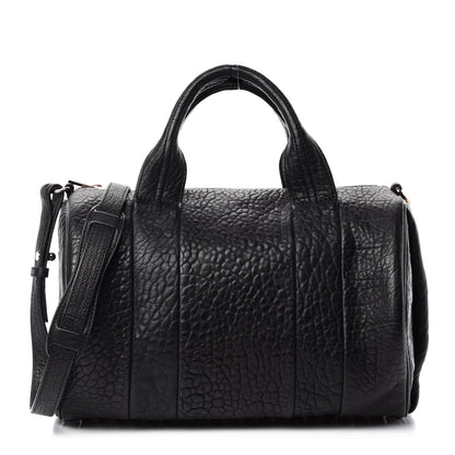 Alexander Wang Pebbled Lambskin Rocco Black Rose Gold Hardware 1 of 9
