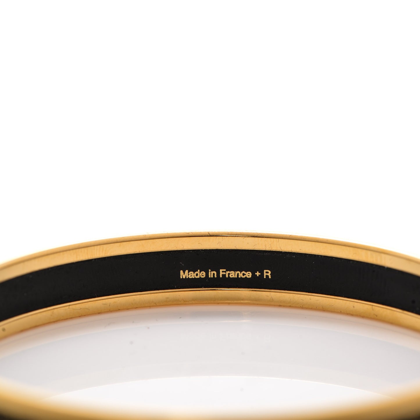 Enamel Printed Grand Apparat Narrow Bracelet 65 Black