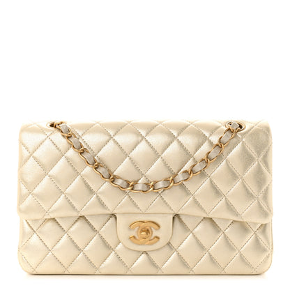Chanel Metallic Lambskin Quilted Medium Double Flap Gold 1 of 11