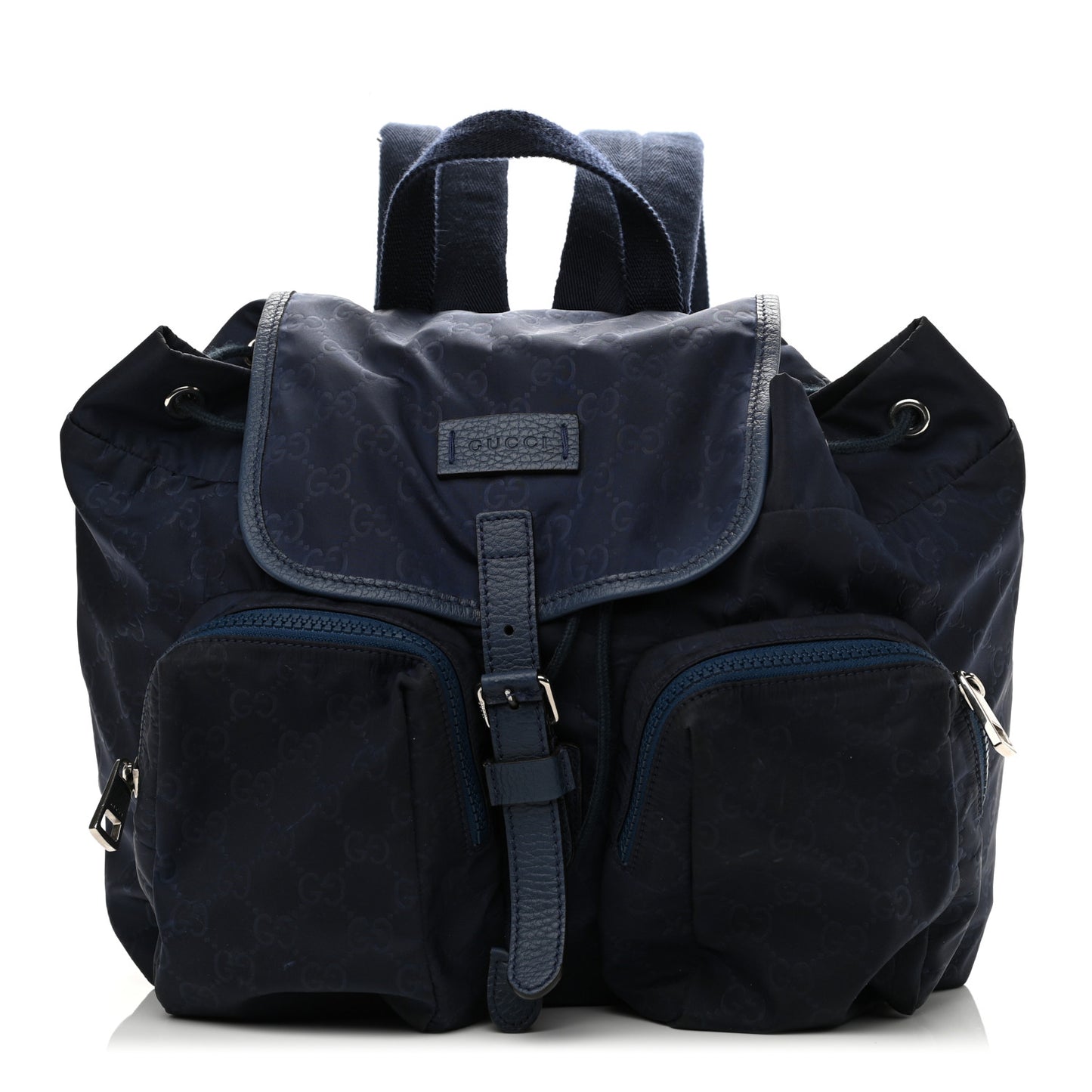 Nylon Monogram Medium Light Single Buckle Backpack Tide