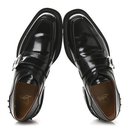 Christian Louboutin Calfskin Our Georges Mens Loafers 42.5 Black 2 of 8