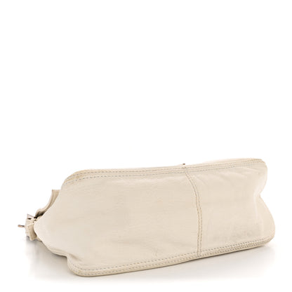 Fendi Nappa Elefante Big Forever Mama Baguette White 4 of 14