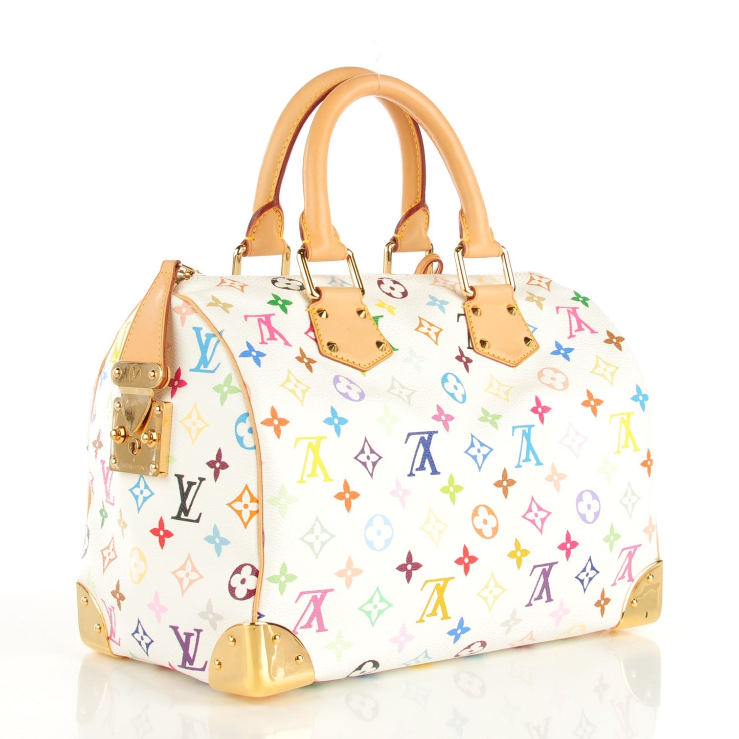 Monogram Multicolor Speedy 30 White
