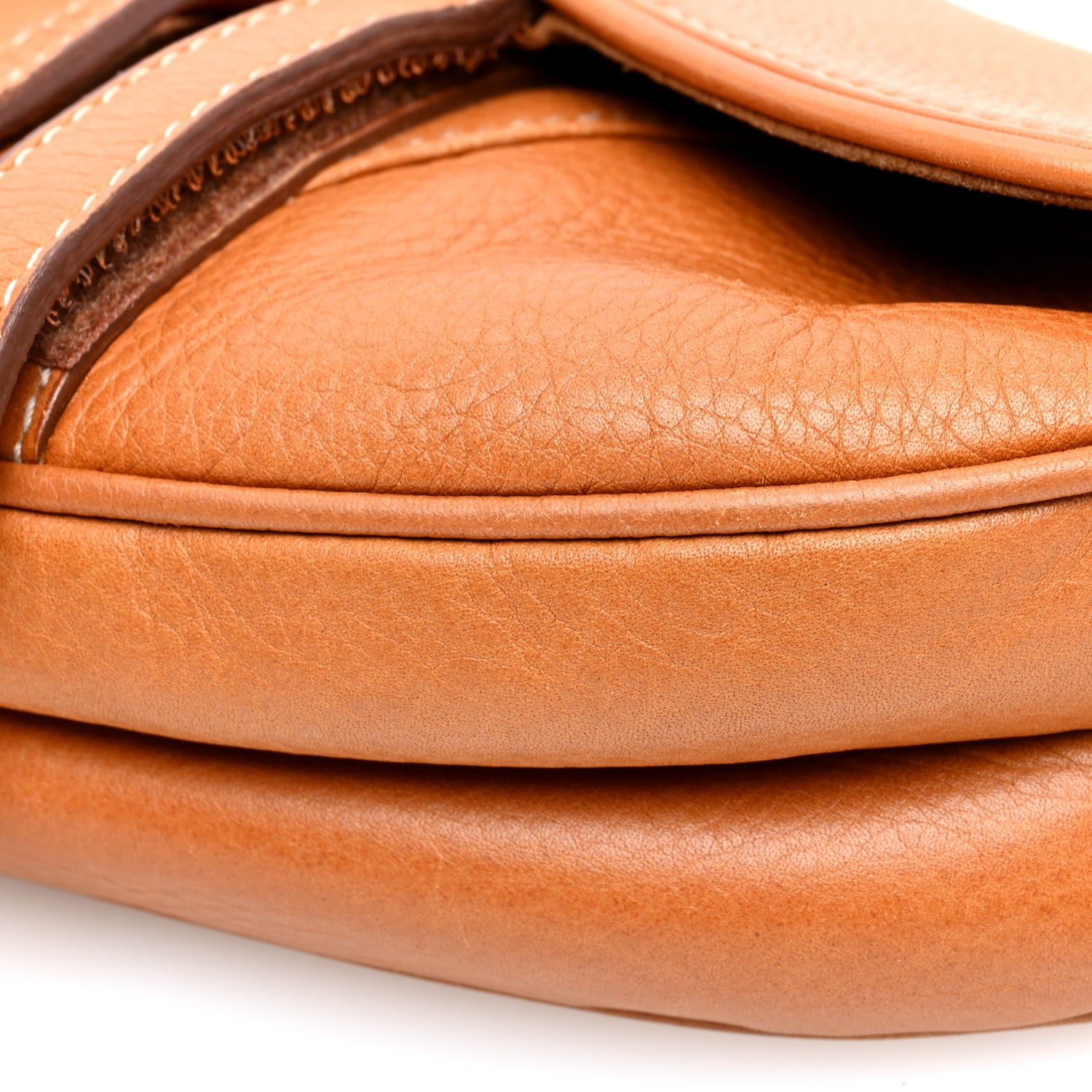 Christian Dior Calfskin Saddle Bag Tan 9 of 9