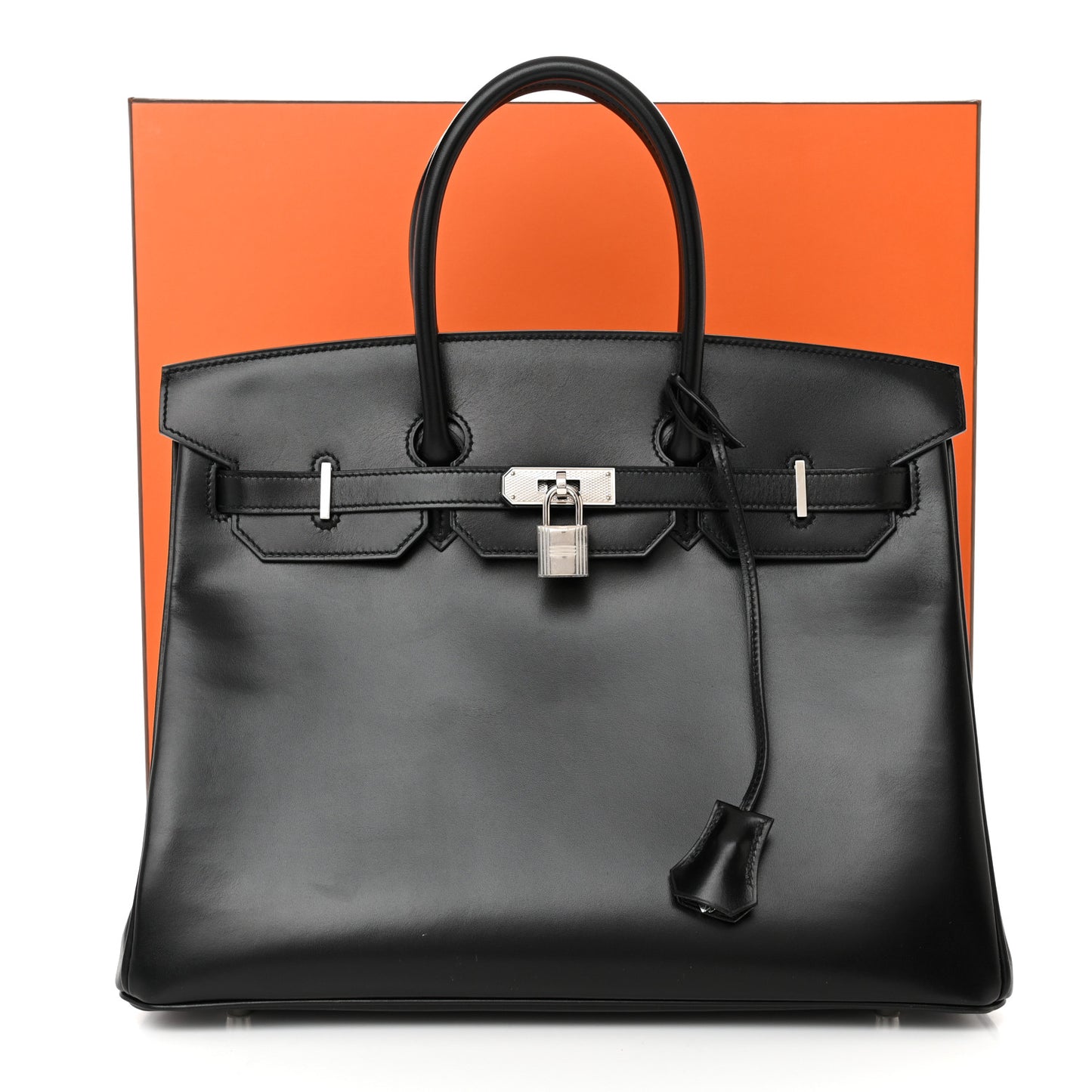 Box Guilloche Birkin 35 Black