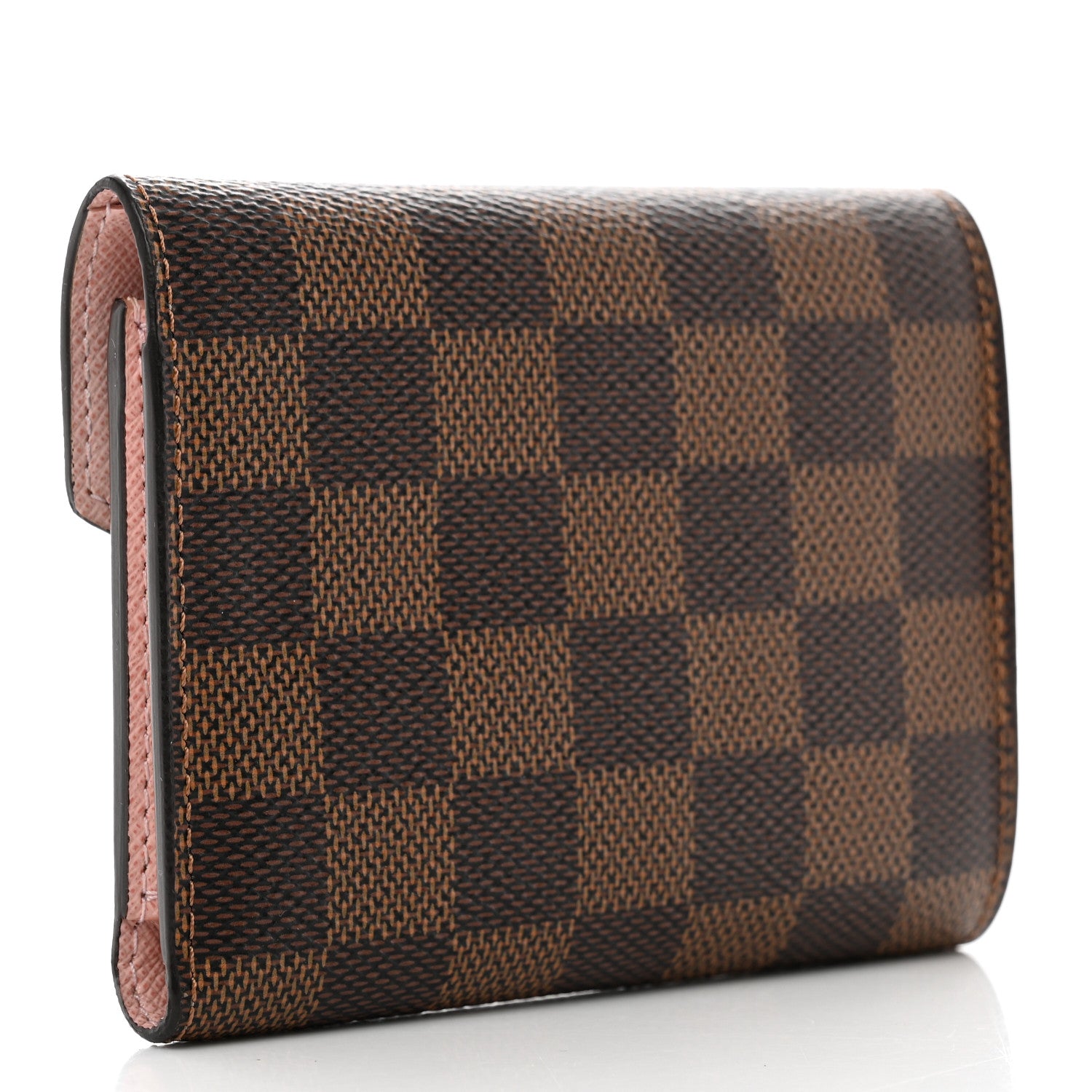 Louis Vuitton Damier Ebene Victorine Wallet Rose Ballerine 3 of 7