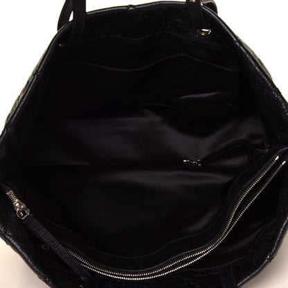 Chanel Glazed Calfskin Large On The Road Tote Black 4 of 5