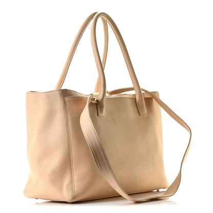 Chanel Calfskin Cerf Executive Shopper Tote Beige 5 of 16