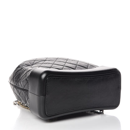 Chanel Aged Calfskin Quilted Gabrielle Backpack Black 4 of 9