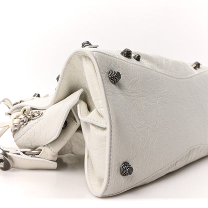 Balenciaga Agneau Arena Small Neo Cagole City Handbag Optic White 11 of 12