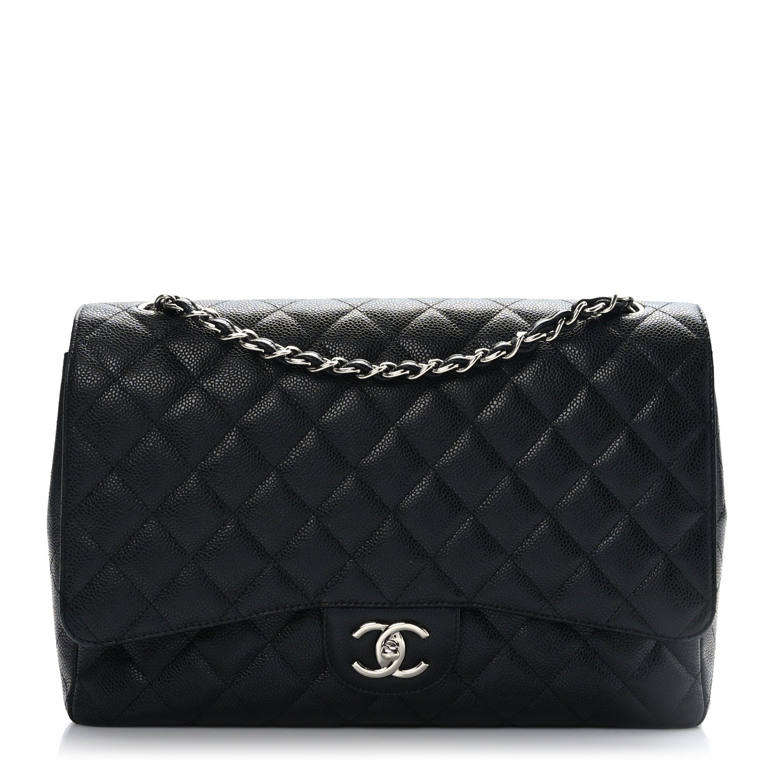 Chanel Caviar Quilted Maxi Double Flap Black 1 of 9