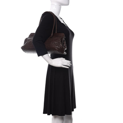 Bottega Veneta Nappa Intrecciato Frame Shoulder Bag Ebano 2 of 16