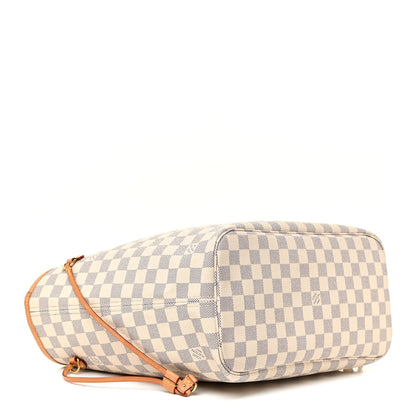 Louis Vuitton Damier Azur Neo Neverfull MM Rose Ballerine 4 of 22