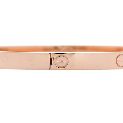 Cartier 18K Pink Gold Small LOVE Bracelet 17 5 of 8