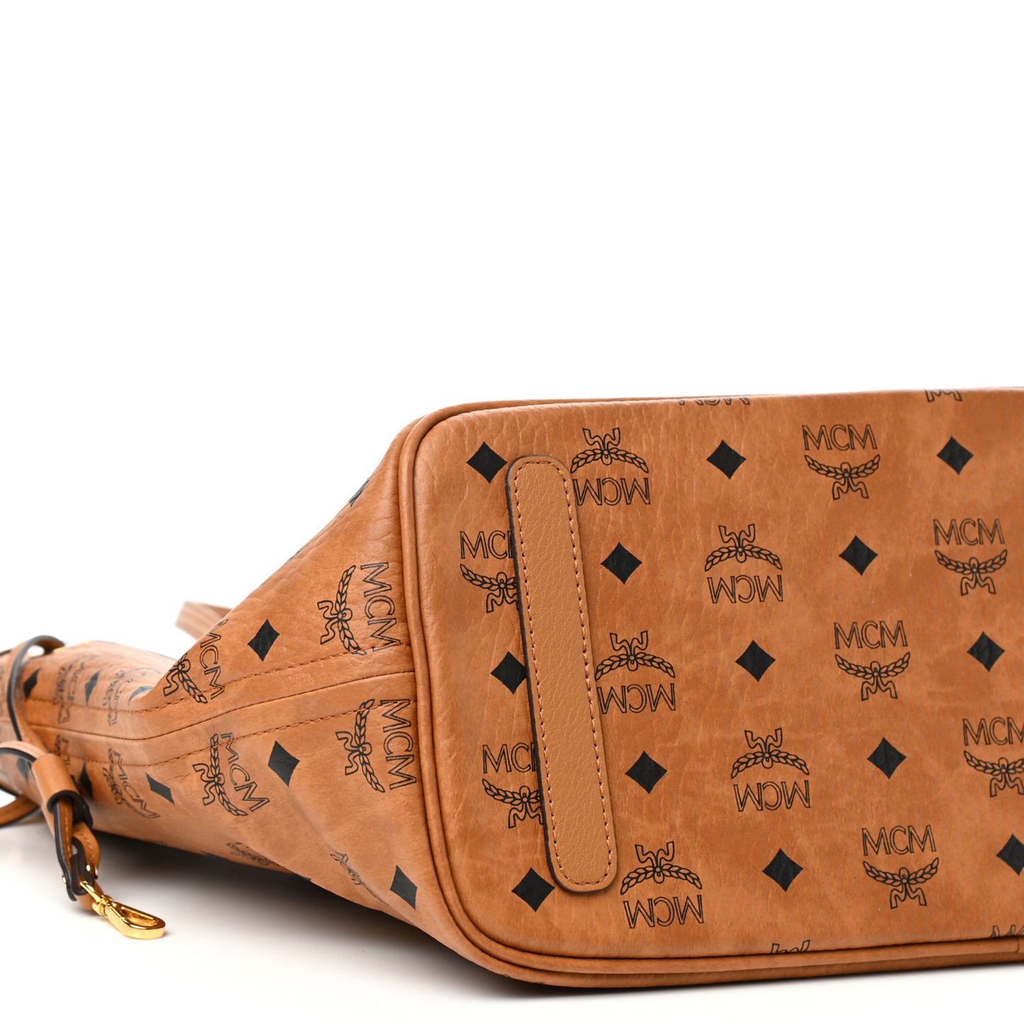 Visetos Medium Liz Reversible Shopper Tote Cognac