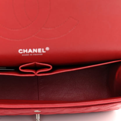 Chanel Caviar Quilted Jumbo Double Flap Red 5 of 9
