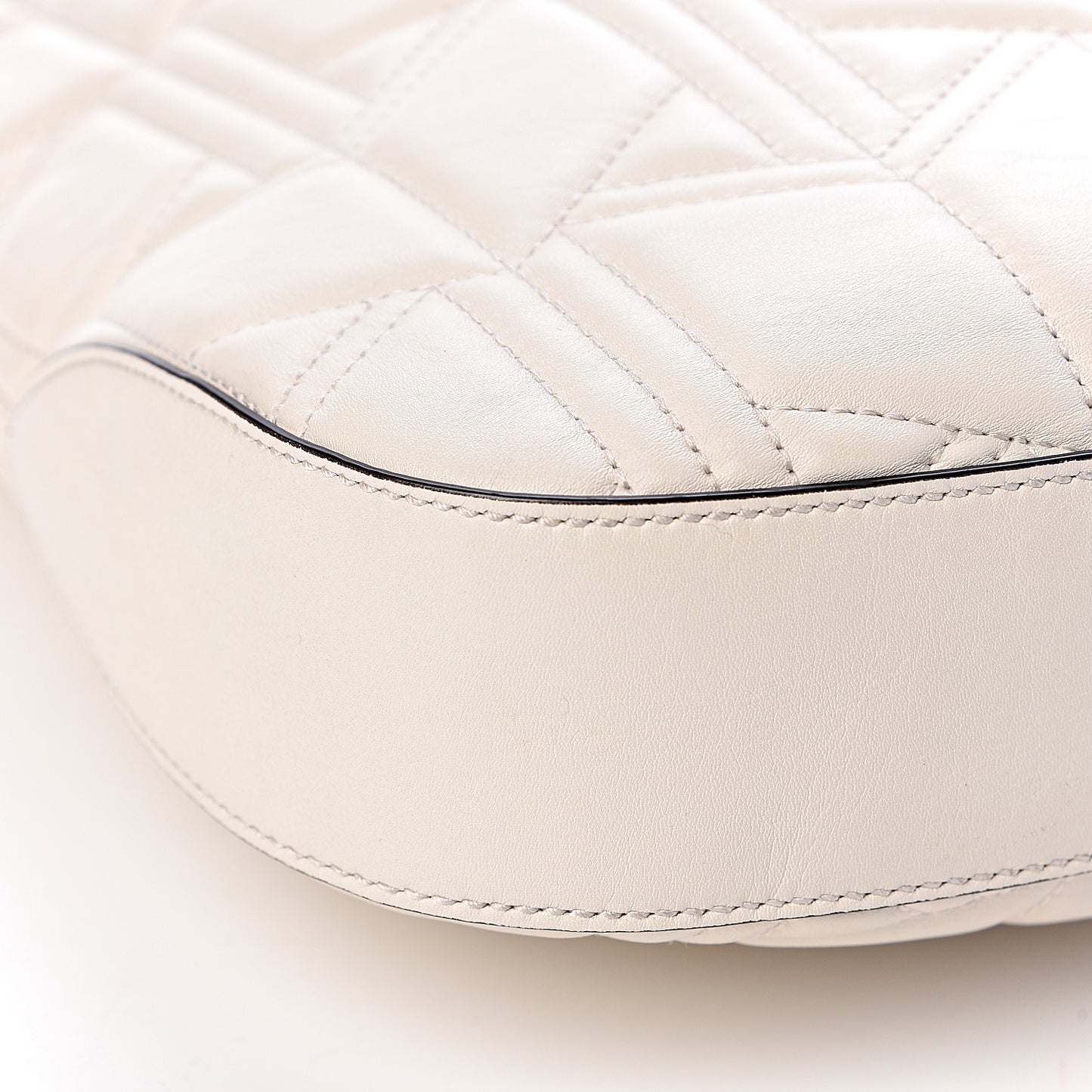 Calfskin Web Quilted Medium Dionysus Hobo White