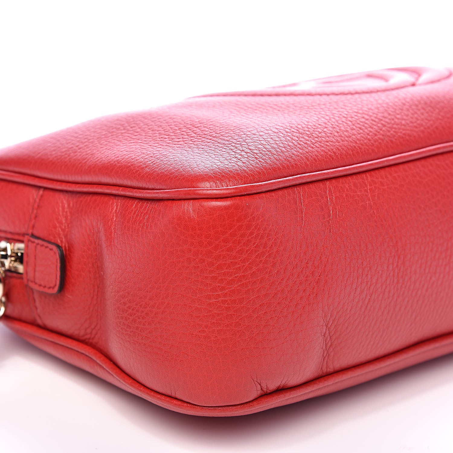Gucci Pebbled Calfskin Small Soho Bowler Tabasco Red 8 of 9