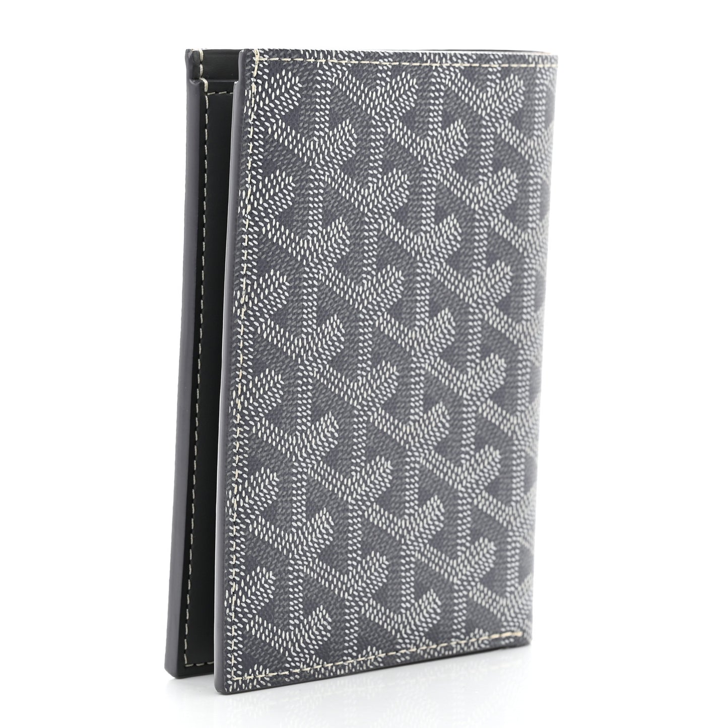Goyardine Passport Wallet Grey