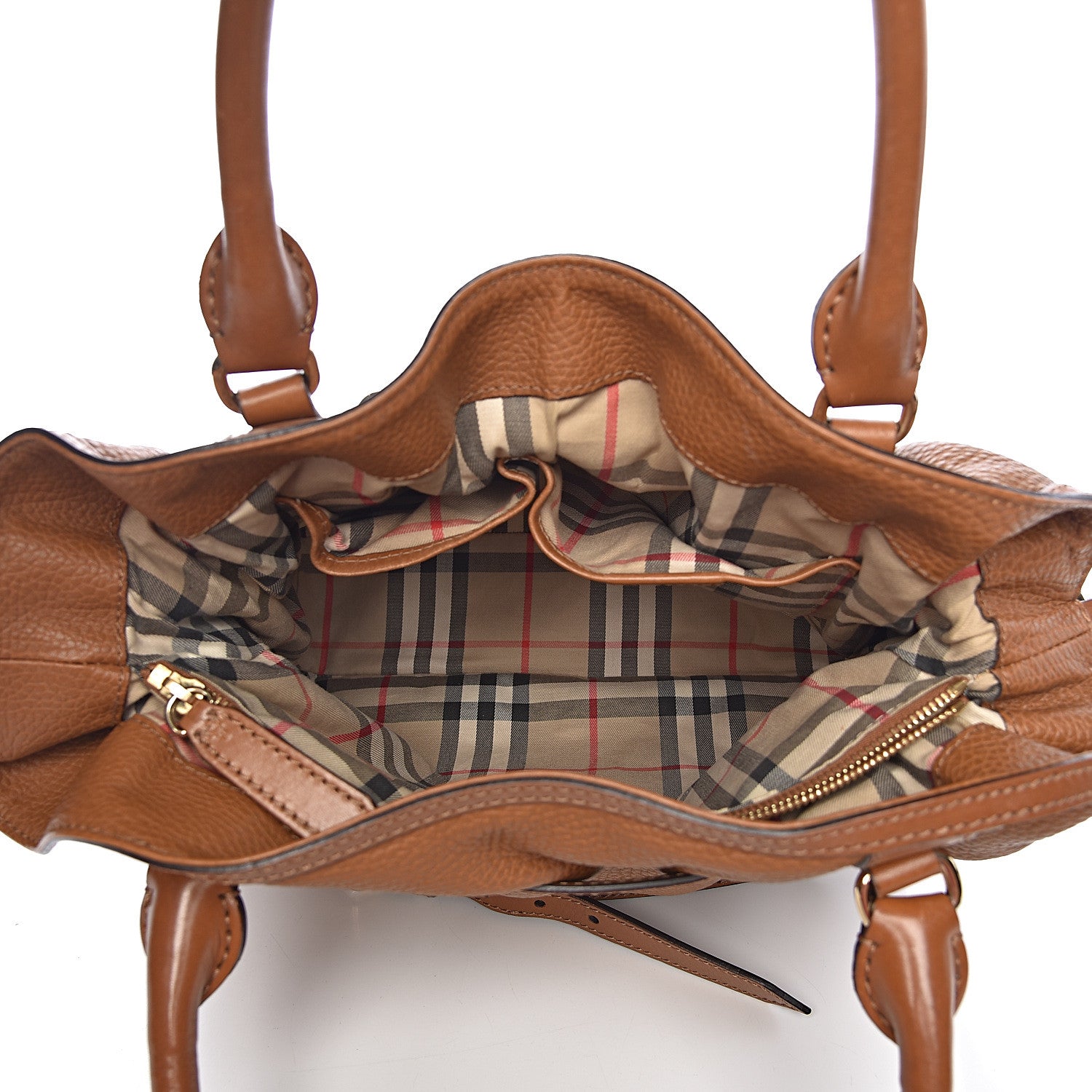 Burberry Grainy Calfskin Medium Golderton Tote Brown 5 of 17