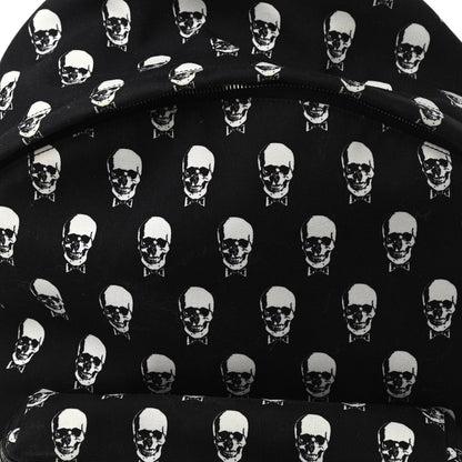 Saint Laurent Canvas Skull Print City Backpack Black 7 of 10
