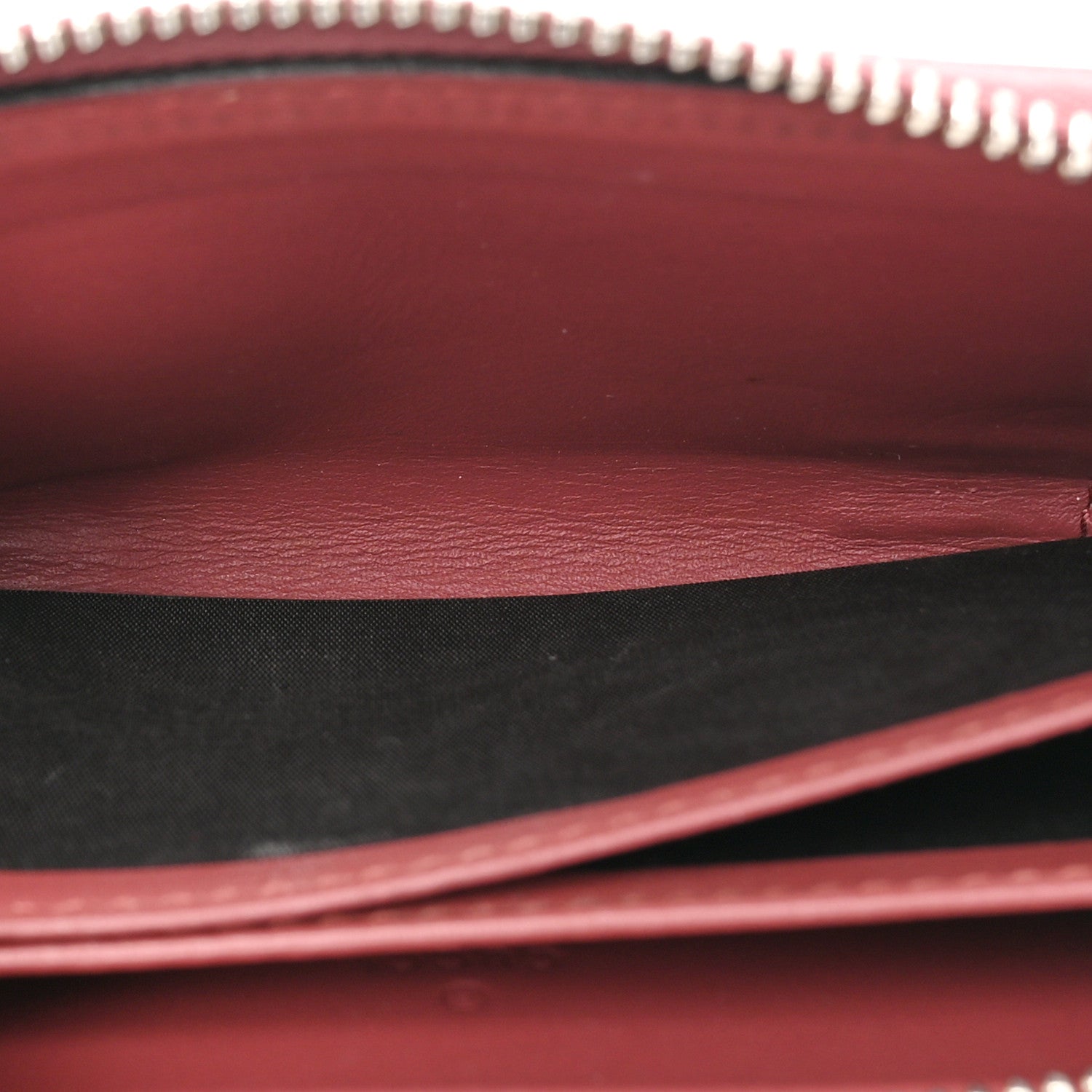 Gucci GG Supreme Monogram Blooms Zip Around Card Case Wallet Beige Multicolor Dry Rose 5 of 11