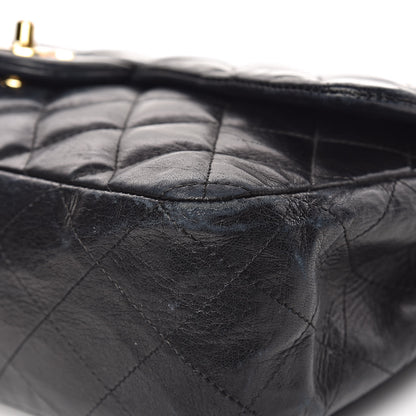 Chanel Lambskin Quilted Jumbo Single Flap Black 17 of 24