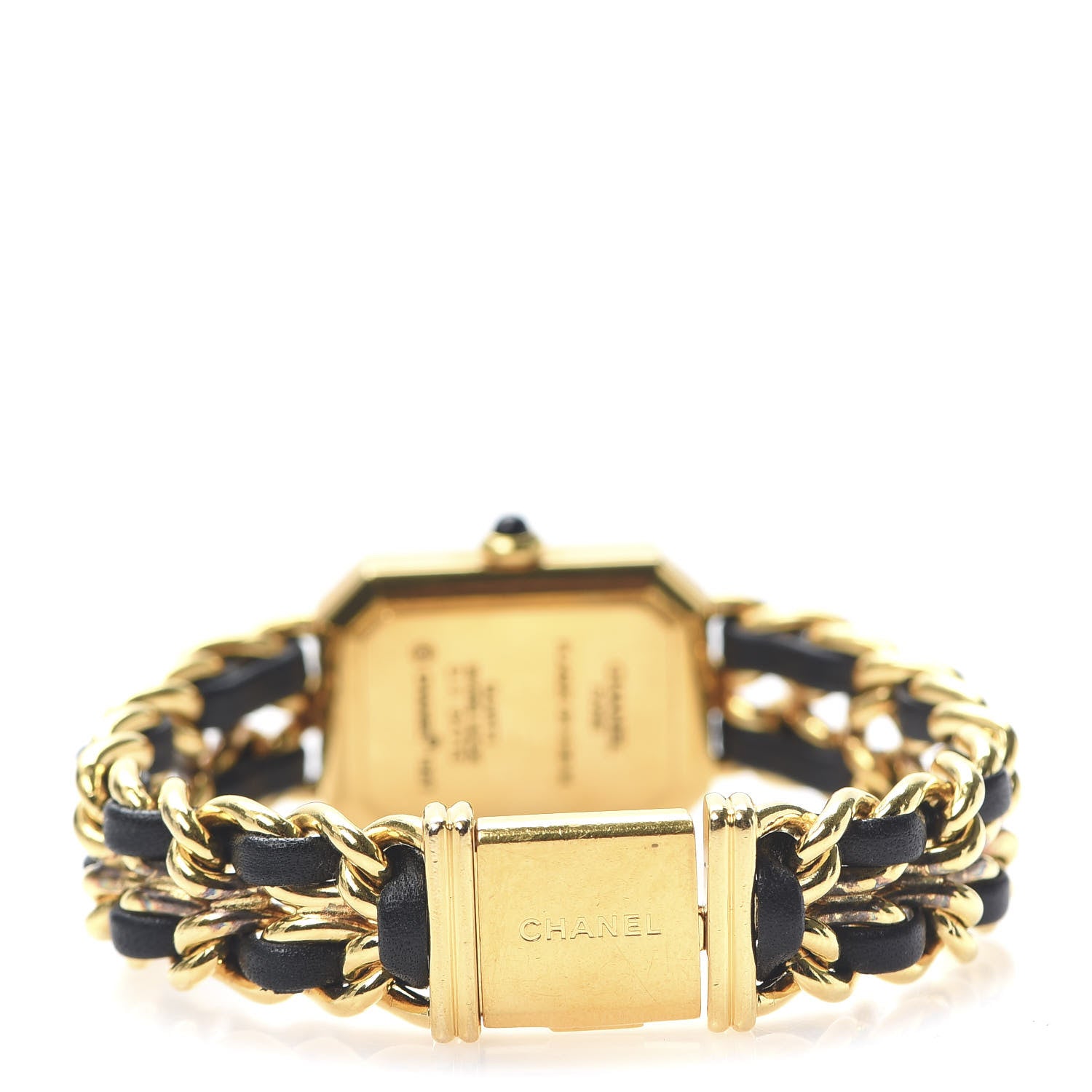 Chanel Stainless Steel Lambskin 20mm Chain Premiere Quartz Watch Gold M 4 of 6