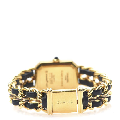 Chanel Stainless Steel Lambskin 20mm Chain Premiere Quartz Watch Gold M 4 of 6