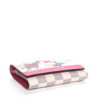 Louis Vuitton Damier Azur 2017 Christmas Animation Victorine Wallet 4 of 7