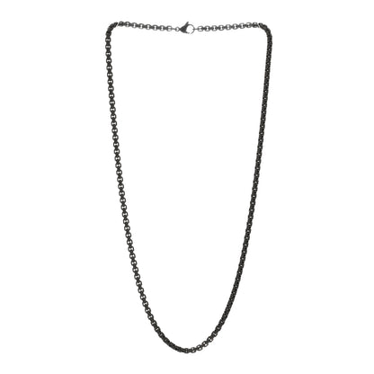 David Yurman Stainless Steel 4mm Box Chain Necklace 22" 2 of 3