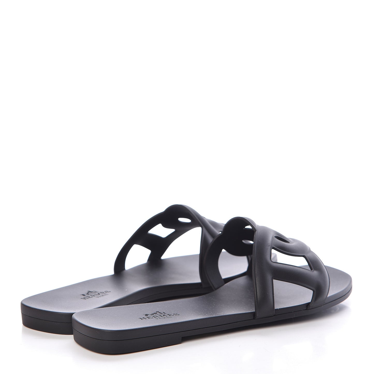 Rubber Aloha Sandals 36 Black