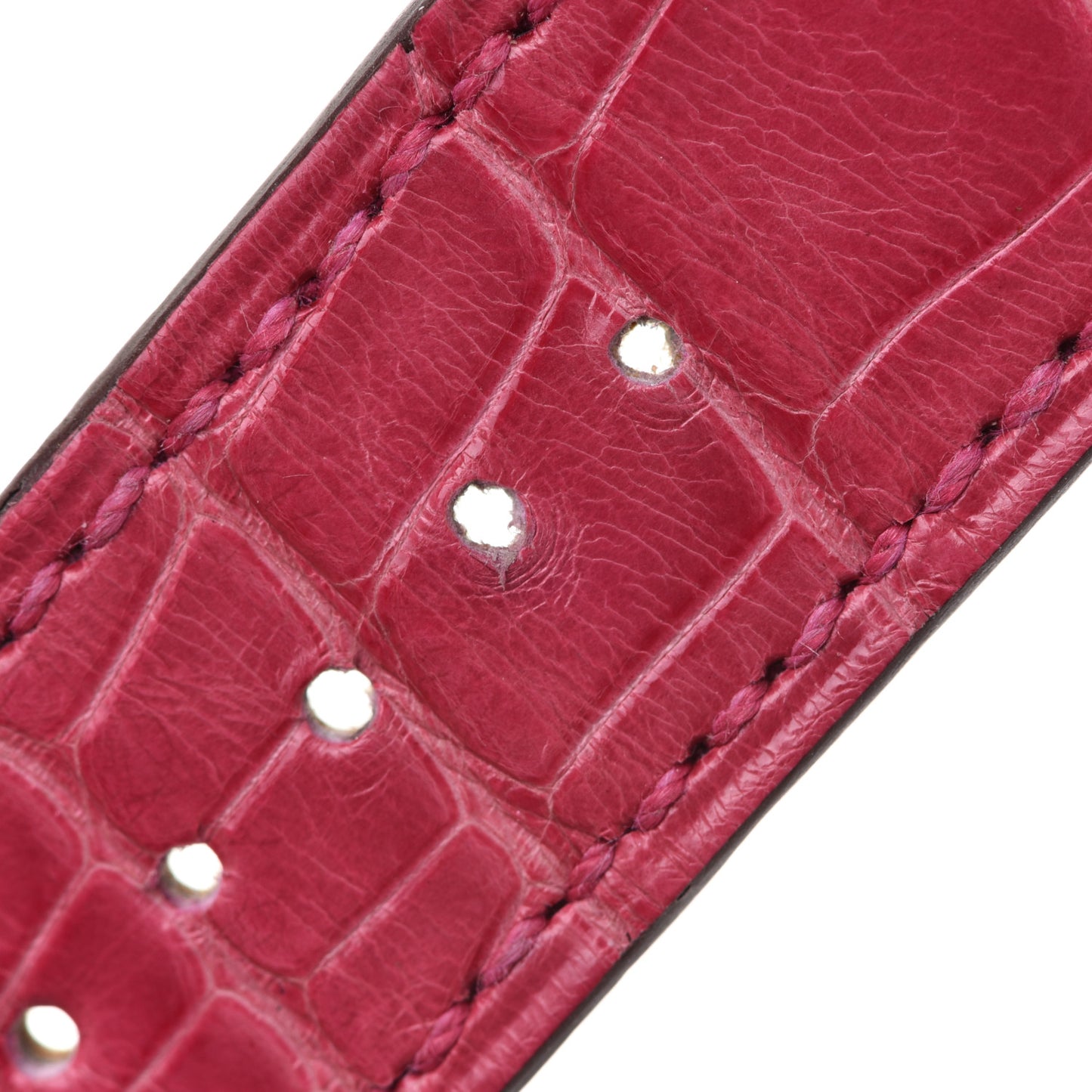 Alligator Heure H Hour Watch 30mm Strap Framboise