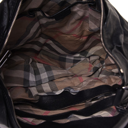 Burberry Lambskin Maggie Soft Knot Hobo Black 5 of 13