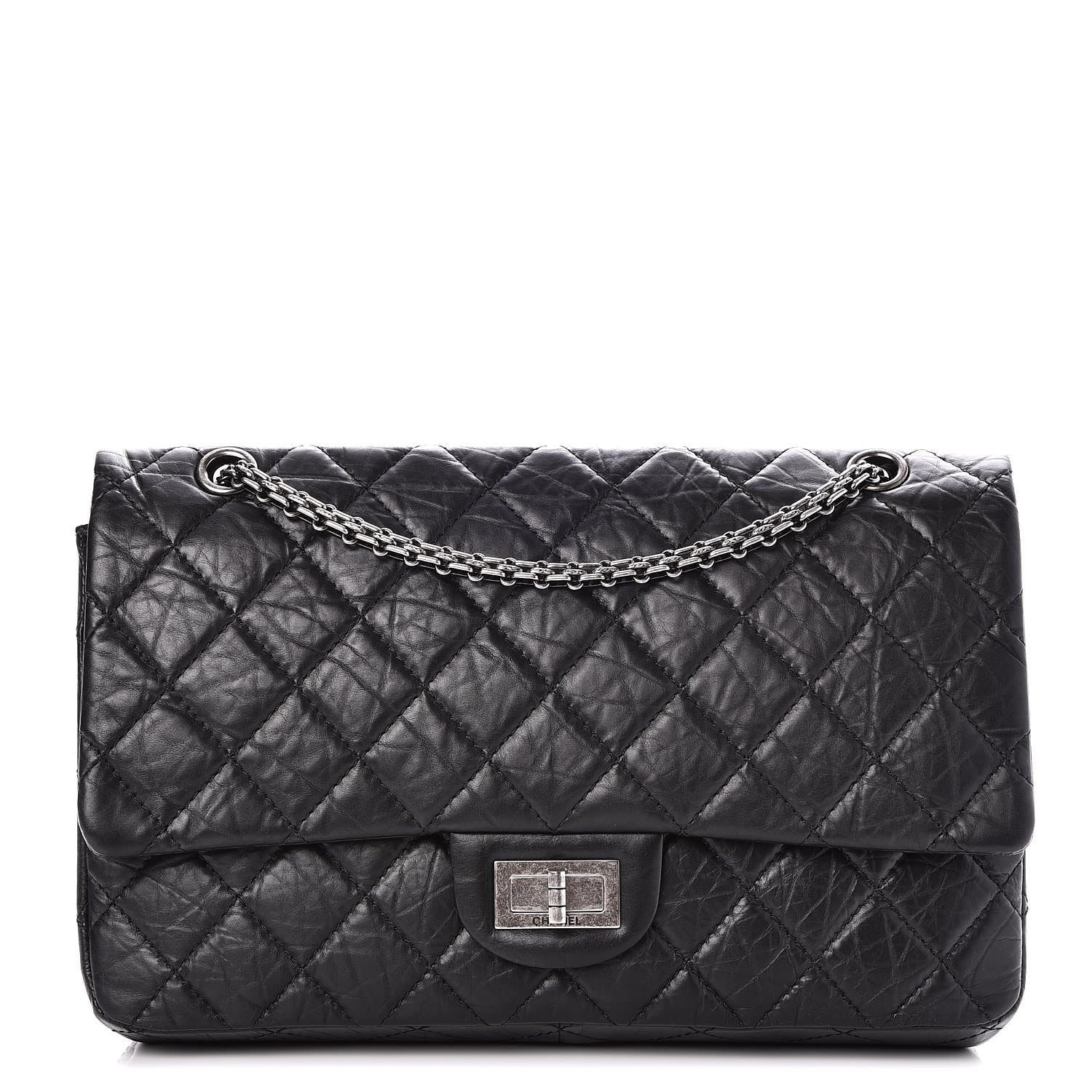 Chanel Aged Calfskin Quilted 2.55 Reissue 227 Flap Black 1 of 8