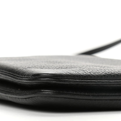 Prada Vitello Daino Double Zip Crossbody Bag Black 9 of 15