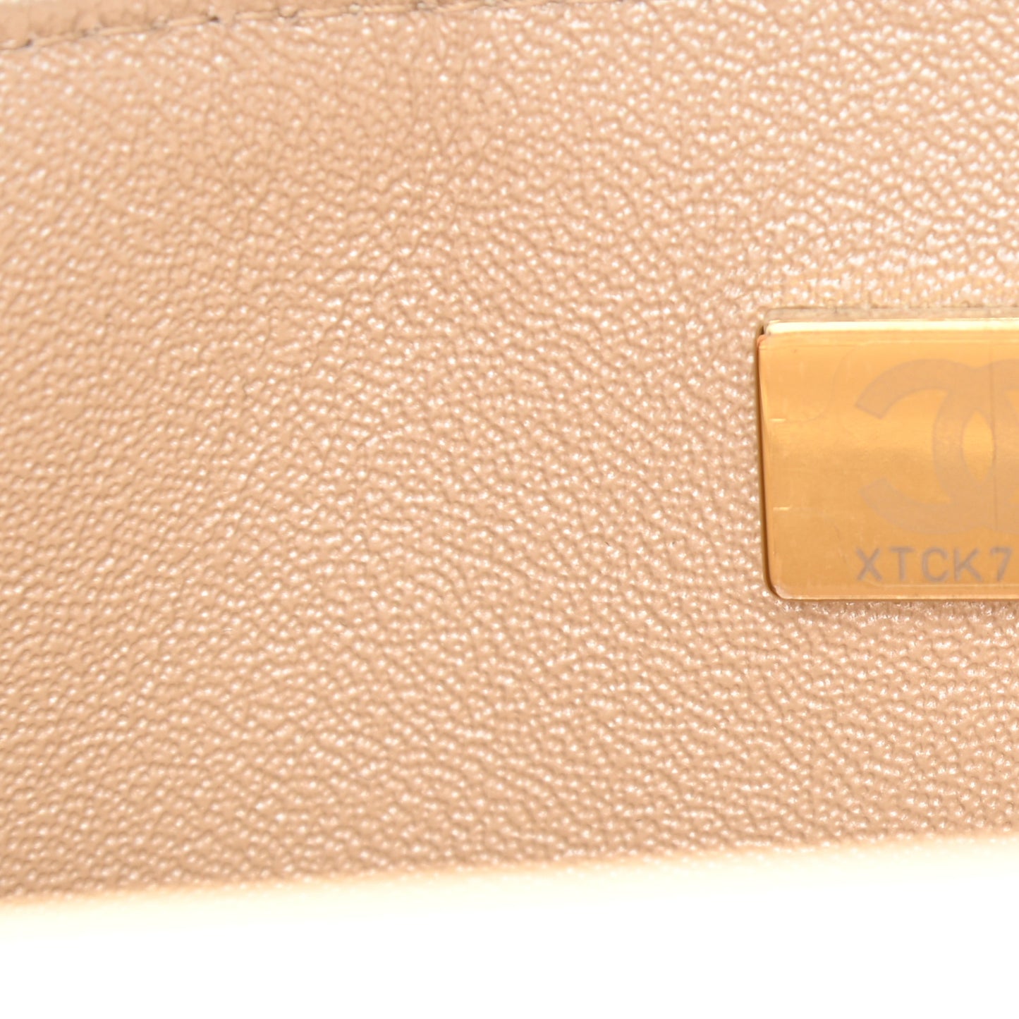 Metallic Goatskin Quilted Mini Rectangular Flap Gold