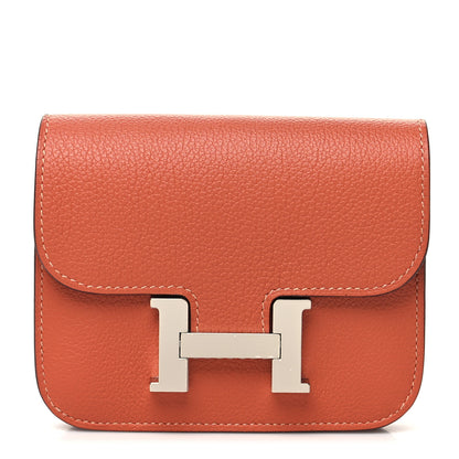 Hermes Evercolor Constance Slim Wallet Blush 3 of 11