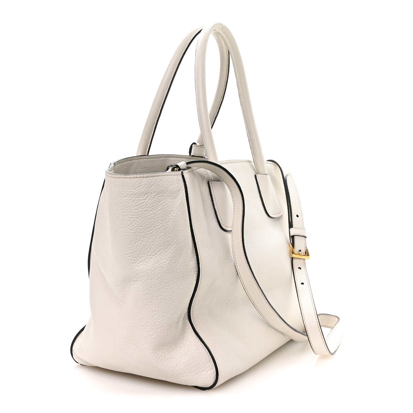 Vitello Daino Shopping Tote Talco
